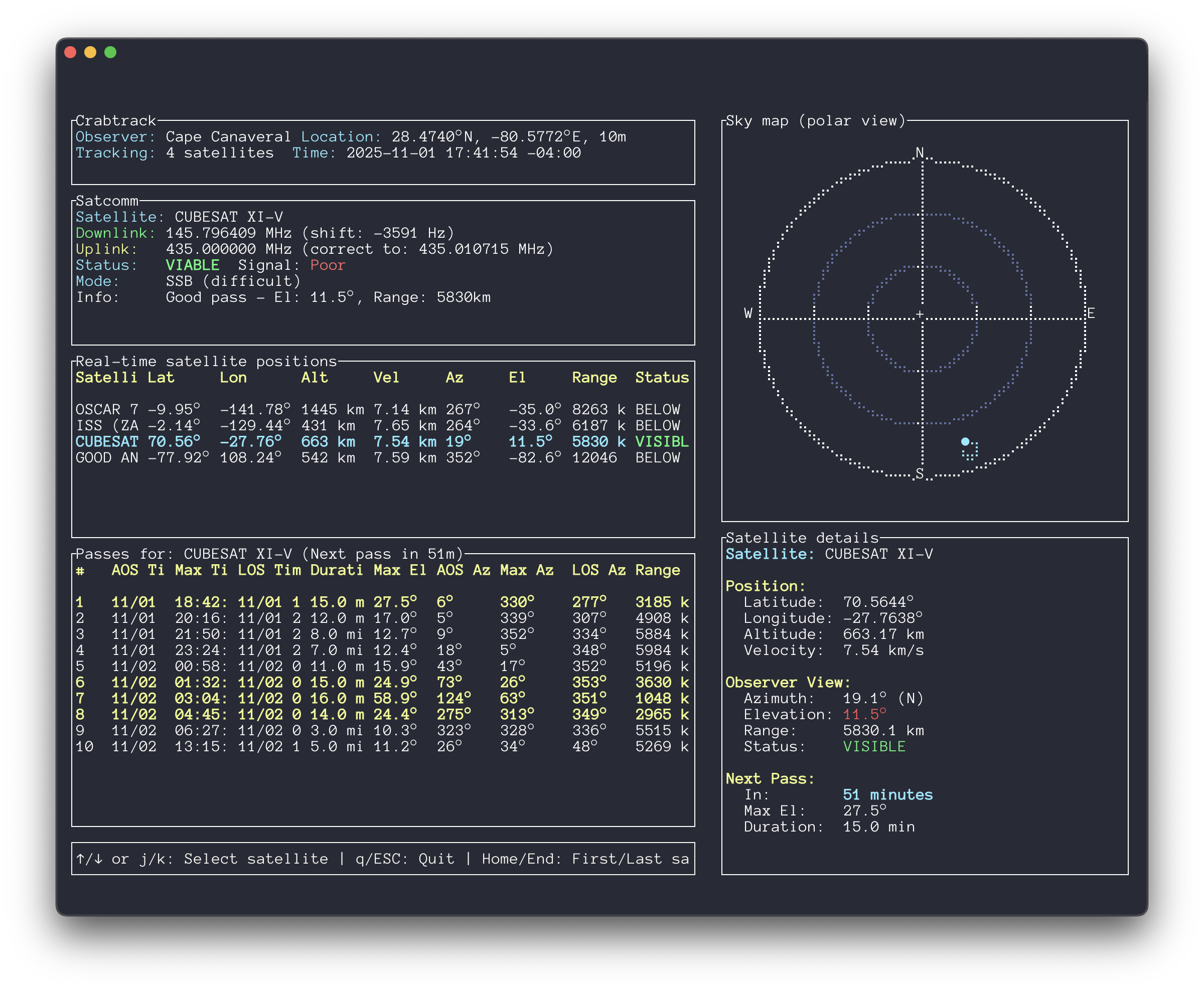 CrabTrack screenshot